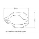 Handguard Extension Black For BMW F750 GS (18-22)