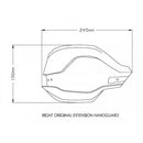 Handguard Extension Dark Smoke For BMW F750 GS (18-22)
