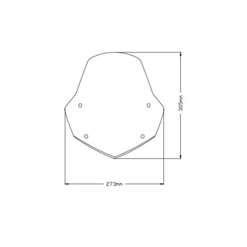 New Generation Sport Screen Clear For Aprilia Shiver 750 (07-09)