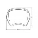 Retro Fly Screen Matt Black For Yamaha XV 950 (14-21)