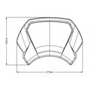 Aluminium Fly Screen Silver For Yamaha XV 950 (14-21)