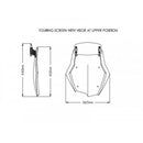 Touring Screen With Extender Light Smoke For BMW F850 GS Adventure (19-23)