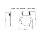 Touring Screen With Extender Light Smoke For BMW F850 GS Adventure (19-23)