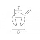 Trim Protective Edging Light Smoke O x I: 6.2 x 3.6 / 200m