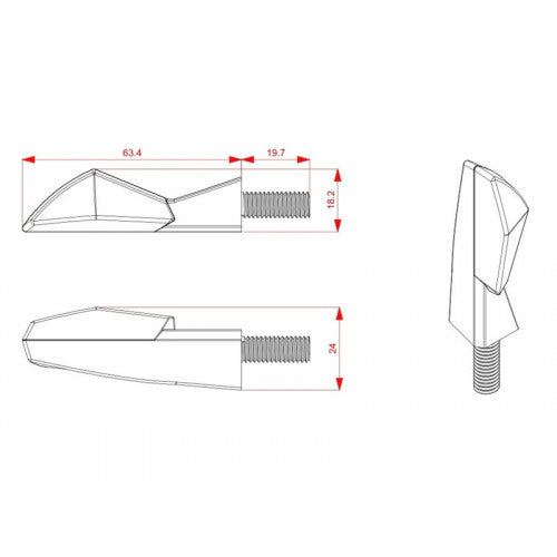 AX LED Indicators Black