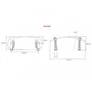 Screw On Adjustable Screen Extender Light Smoke - 100 x 277mm