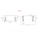 Screw On Adjustable Screen Extender Light Smoke - 102 x 325mm
