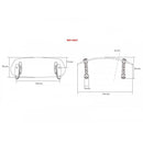 Screw On Adjustable Screen Extender Clear - 90 x 230mm