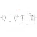 Adjustable Clip On Screen Extender Dark Smoke - 102 x 325mm