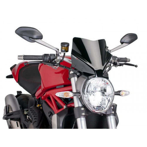 New Generation Sport Screen Black For Ducati Monster 1200 (14-21)