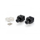 Pillion Footpeg Adaptors Black For BMW G650 GS 11-16