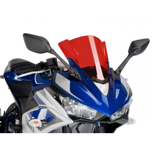 Z-Racing Screen Red For Yamaha YZF R3 (15-18)