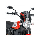 Retrovision Black Semi Fairing And Screen Dark Smoke For Ducati Scrambler 800 Icon Dark (20-22)
