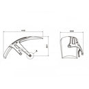 Hugger Matt Black For BMW R1200 R (15-17),BMW R1200 RS (15-17)