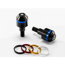 Short Bar End Weights With Coloured Rim Black For BMW C600 Sport (12-15)