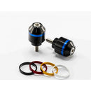 Short Bar End Weights With Coloured Rim Black For BMW F800 GT (13-20)