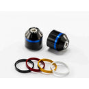 Short Bar End Weights With Coloured Rim Black For BMW F700 GS (12-17)