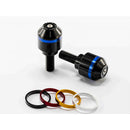 Short Bar End Weights With Coloured Rim Black For BMW F800 R (09-14)