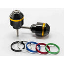 Short Bar End Weights With Coloured Rim Black For Honda CB1000 R (08-16)