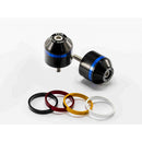 Short Bar End Weights With Coloured Rim Black For Triumph Street Triple (13-16)