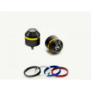 Short Bar End Weights With Coloured Rim Black For Yamaha YZF R1 (15-23)