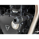 Vintage Frame Sliders Black For Triumph Bonneville Bobber (17-23)