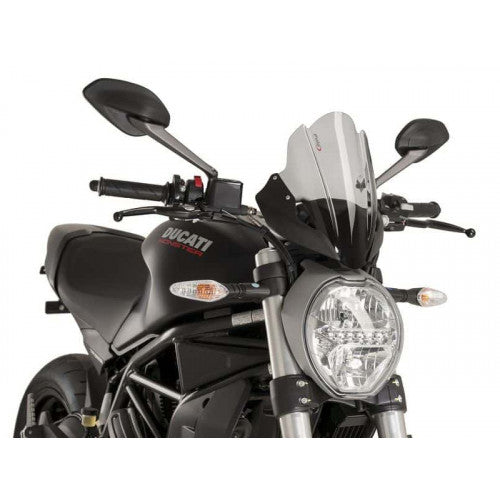 New Generation Touring Screen Light Smoke For Ducati Monster 1200 (14-21)