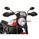 Retro Fly Screen Matt Black For Ducati Scrambler 800 Icon Dark (20-22)