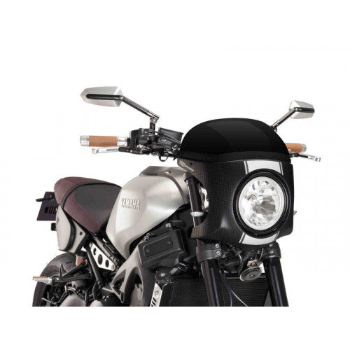 Retro Carbon Look Semi Fairing And Screen Black - 180mm 9188N For Yamaha XSR 900 (16-21)