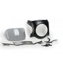 Retro Black Semi Fairing And Screen Dark Smoke - 180mm For Triumph Bonneville Speedmaster (18-23)