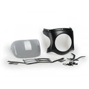 Retro Black Semi Fairing And Screen Light Smoke - 180mm For Triumph Bonneville Speedmaster (18-23)