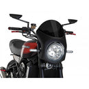 Retro Carbon Look Semi Fairing And Screen Dark Smoke - 195mm For Kawasaki Z900 RS (18-23)
