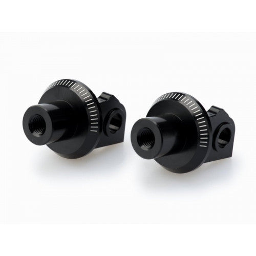 Footpeg Adaptors Black For Aprilia Dorsoduro 900 (17-21)