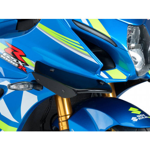 Sport Downforce Spoilers Black For Suzuki GSX R 1000 (17-22)