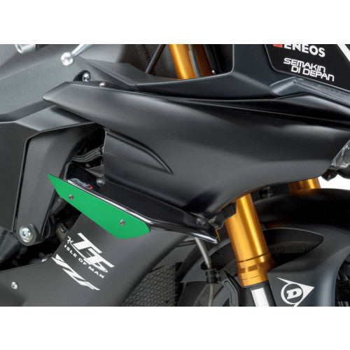 Sport Downforce Spoilers Green For Yamaha YZF R1 (15-19)