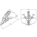 Manual Screen Height Adjuster Black For Yamaha MT-09 (17-20)