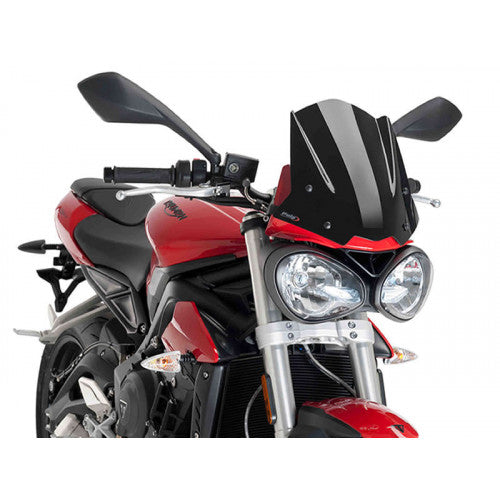 New Generation Sport Screen Black For Triumph Street Triple S (17-19)