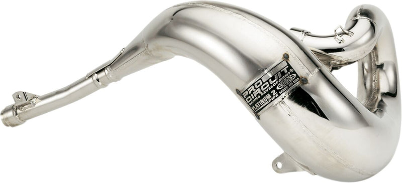 Platinum 2 2-Stroke Exhaust Head Pipe Silver For Honda CR250R - 03-04