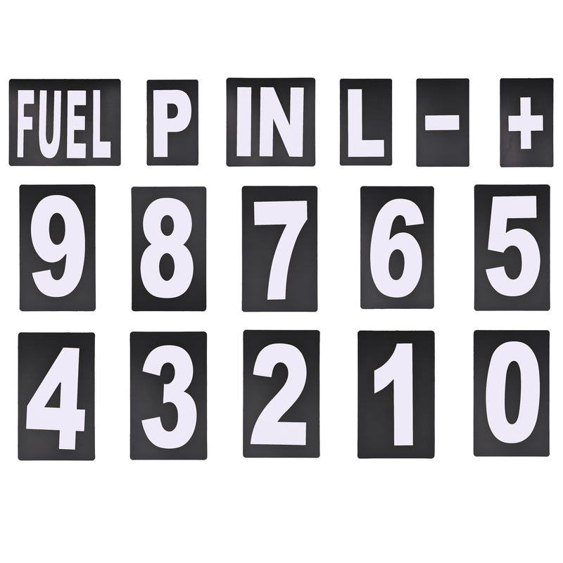 Pit Board Number Kit White