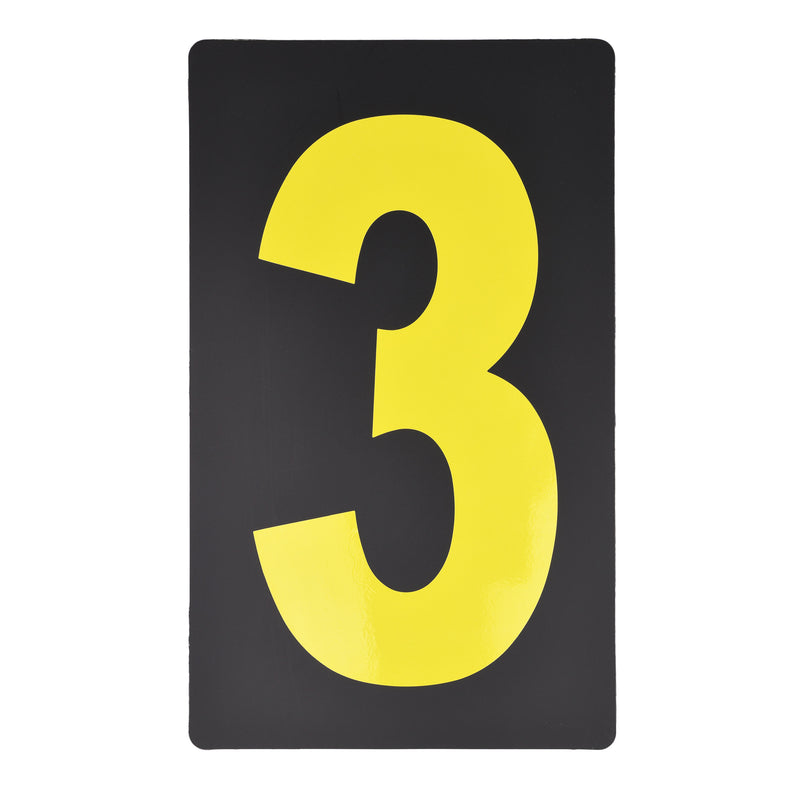 Pit Board Number Kit Yellow - 37 Pieces