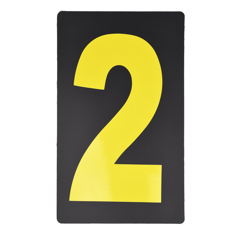 Pit Board Number Kit Yellow - 37 Pieces