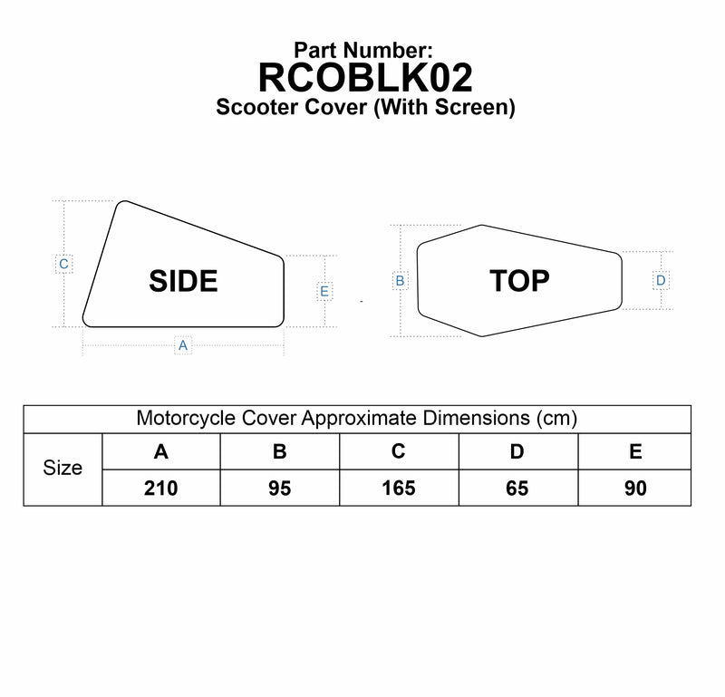 Nautica Outdoor Scooter Rain Cover For Scooters With Screens