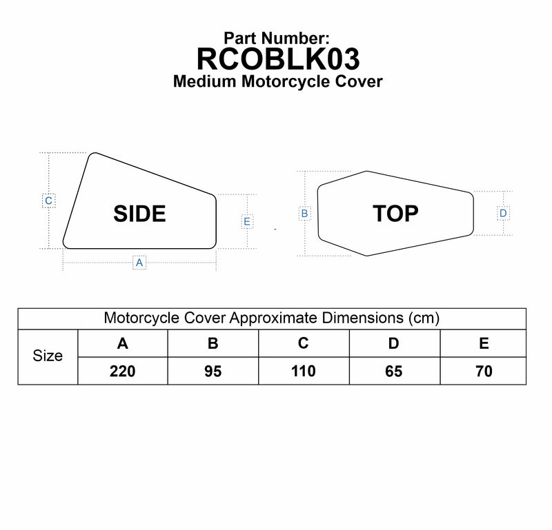 Nautica Outdoor Motorcycle Rain Cover - 8 Pack