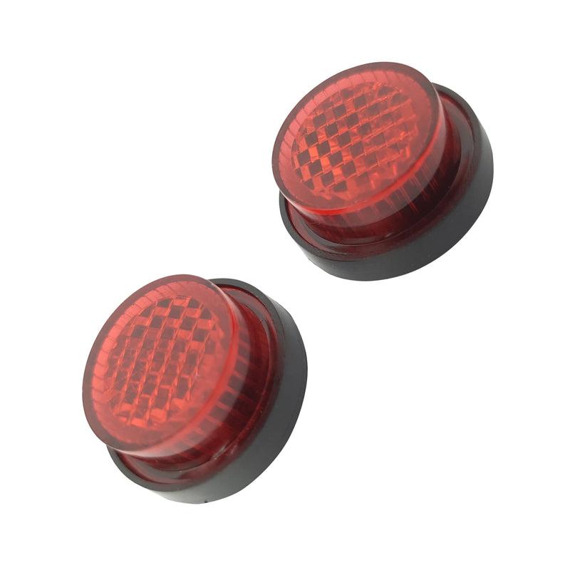 Red Stick On Number Plate Reflectors - Pack Of 50