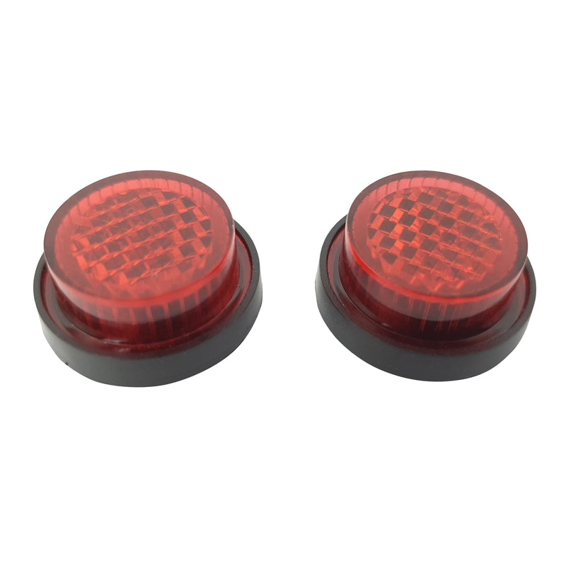 Red Stick On Number Plate Reflectors - Pack Of 50