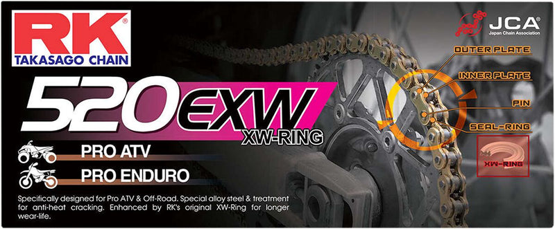 EXW Series 520 Drive Chain Natural - 100 Links