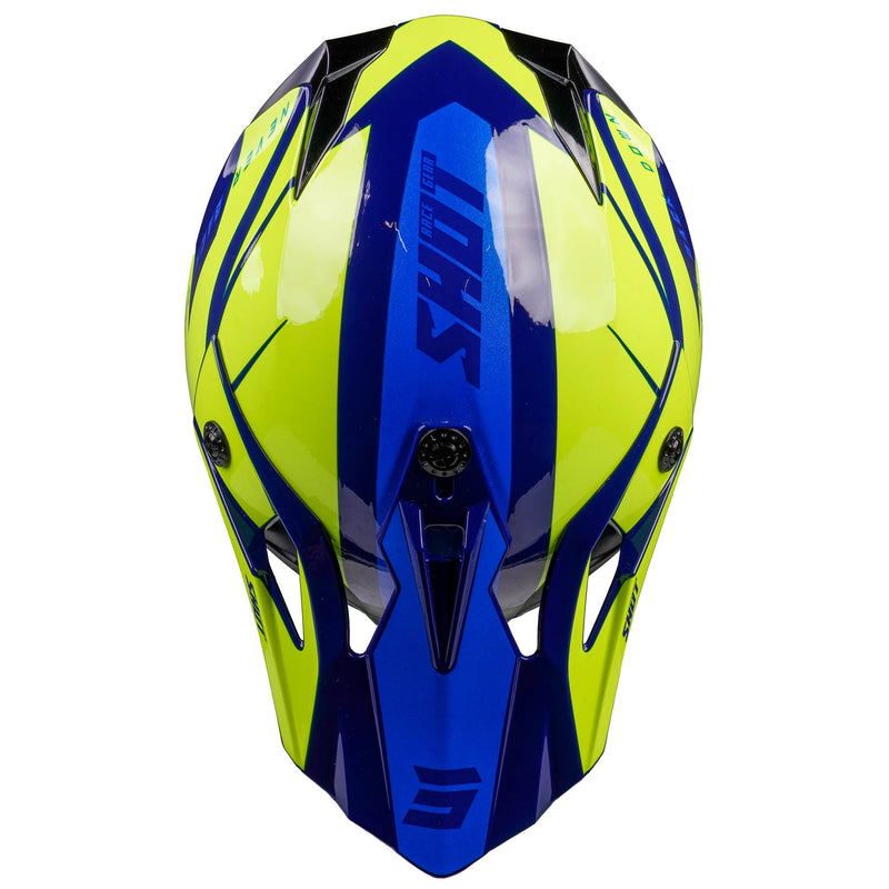 Pulse MX Helmet Revenge Navy / Neon Yellow / Glossy Blue