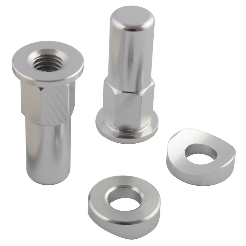 Silver Rim Lock Nut Kit