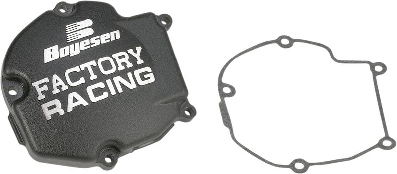 Factory Racing Aluminum Ignition Cover Black For Kawasaki KX 125 M 2003-2005