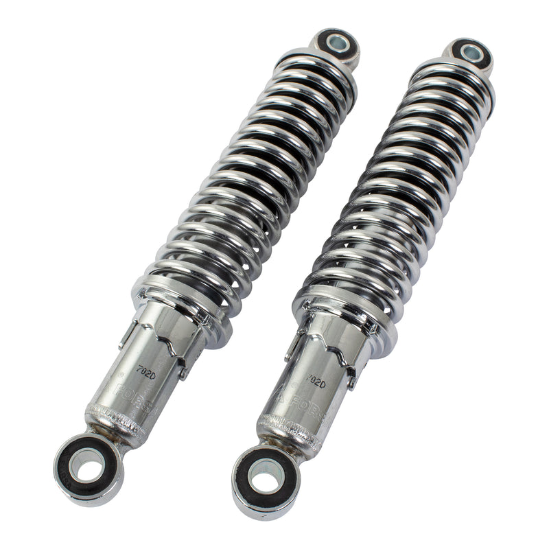 280 MM Eye To Eye Chrome Twin Shock Absorbers